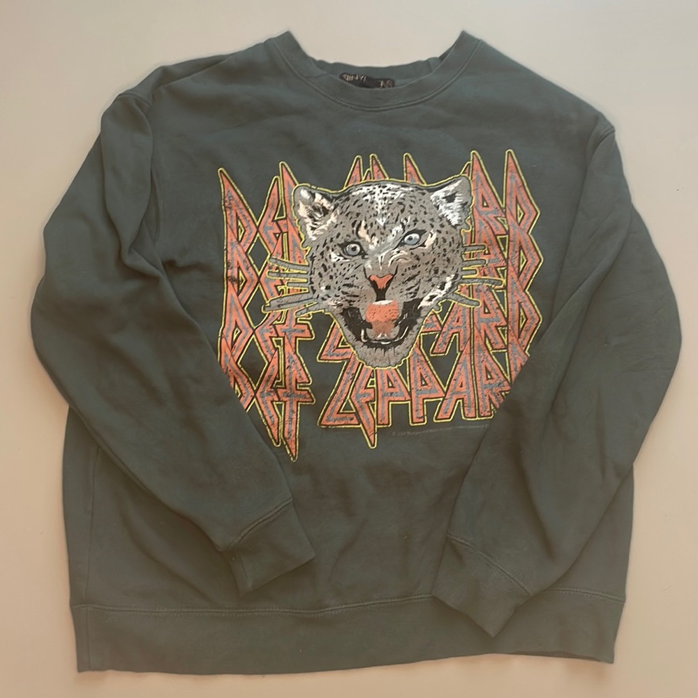 Womens Def Leppard crew neck